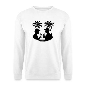 Party Holiday Silhouette - Unisex Sweatshirt - white - Front