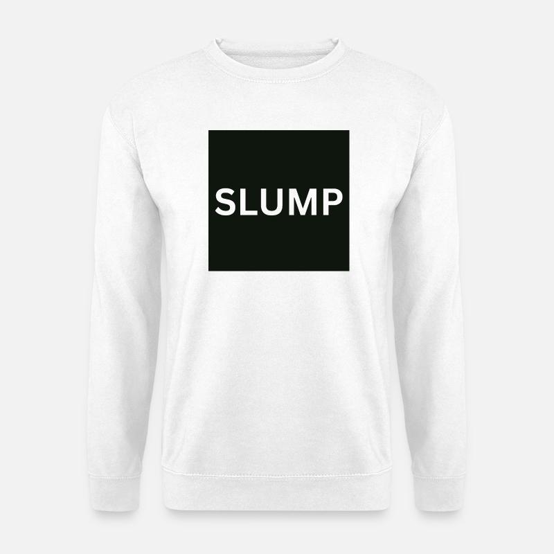 Slump Bold Text on Black - Unisex Sweatshirt - white