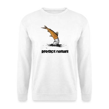 Naturschutz Gewässerschutz Zigarette - Unisex Pullover - Weiß - Vorne
