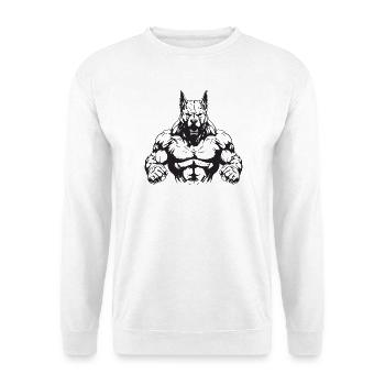 Culturisme canin - Sweat-shirt Unisexe - blanc - Devant