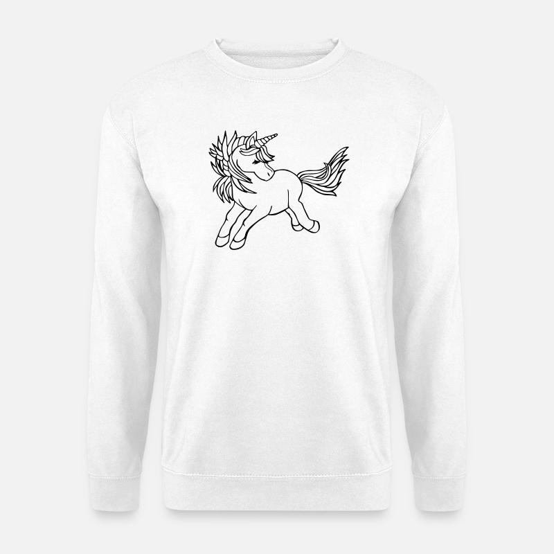 Einhorn Unicorn - Unisex Pullover - Weiß