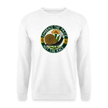 Embrace the Pace Not the Race - Unisex Sweatshirt - white - Front