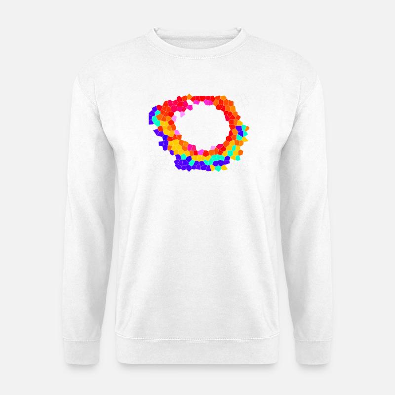 Voronoi Mosaic Orbit - Unisex Sweatshirt - white