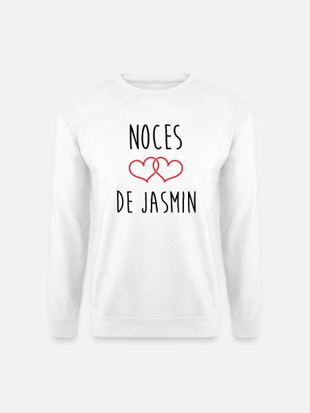 Wedding Anniversary - Jasmine Wedding (66 years) - Unisex Sweatshirt - white