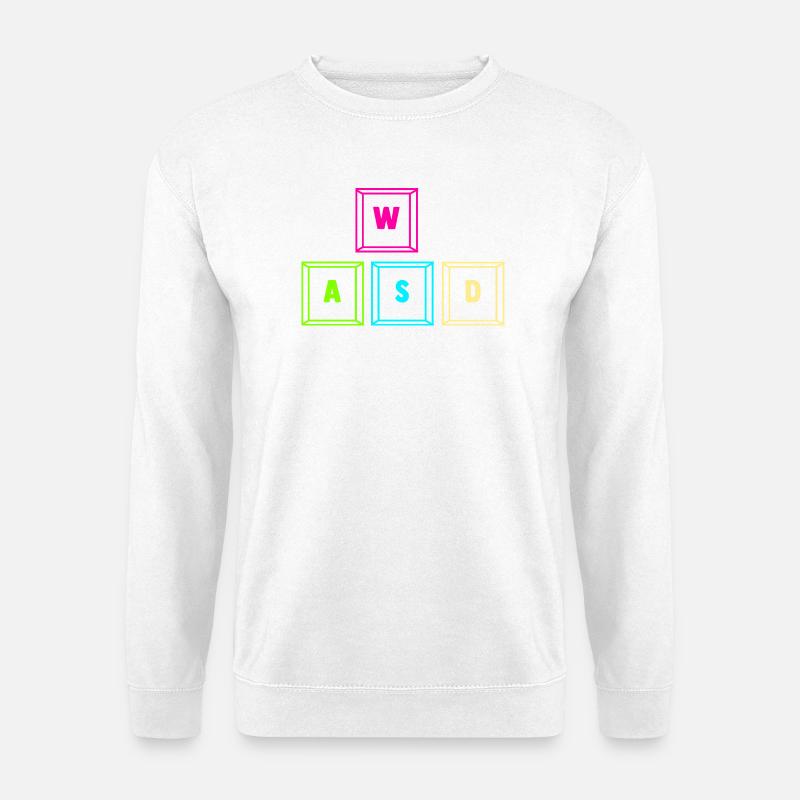 Zocken Computerspieler Zocker Gaming Gamer - Unisex Pullover - Weiß