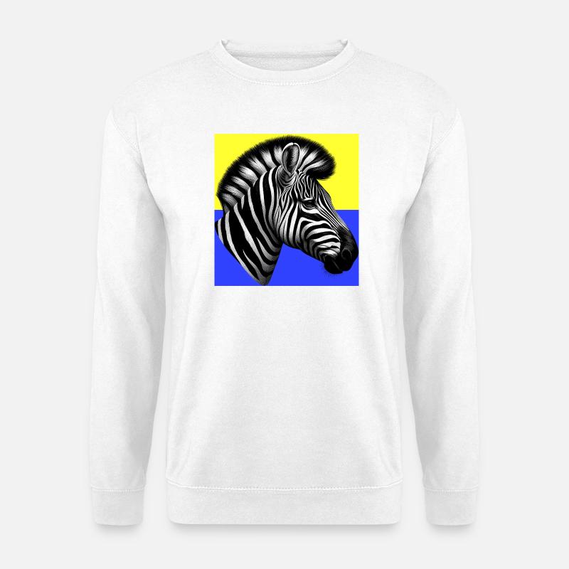 zebra - Unisex Sweatshirt - white