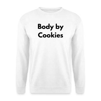 Body by cookies - Unisex Sweatshirt - white - Front