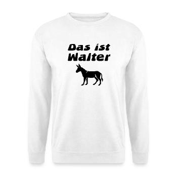 âne - Sweat-shirt Unisexe - blanc - Devant