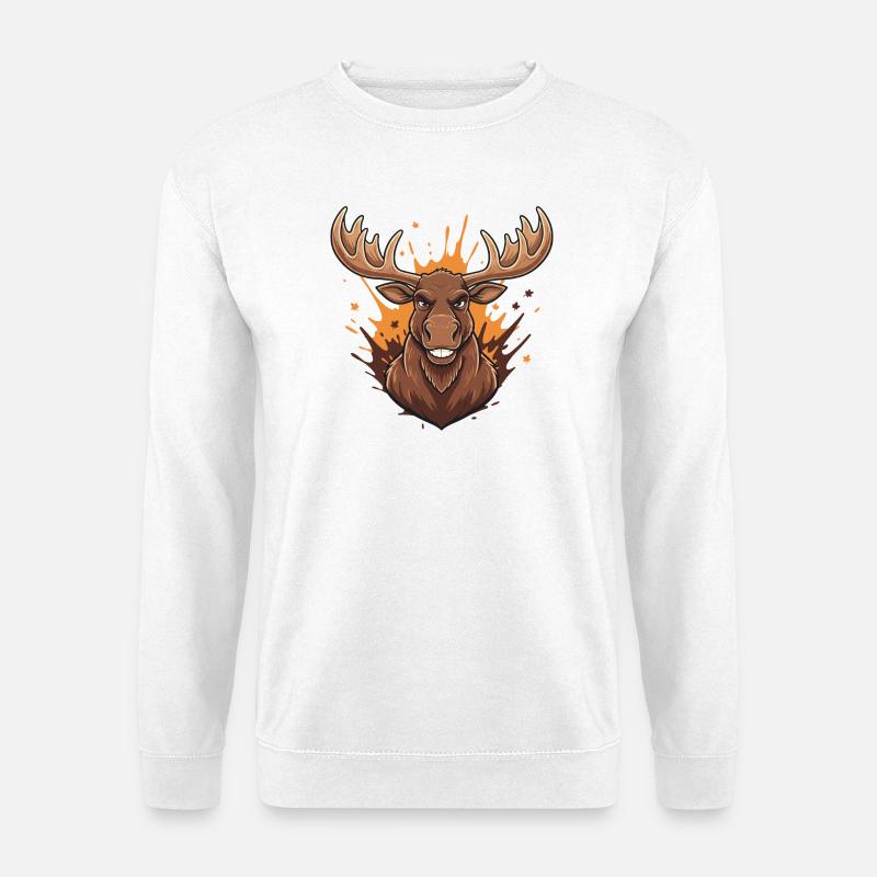 Forest Deer Fire Splash - Unisex Sweatshirt - white