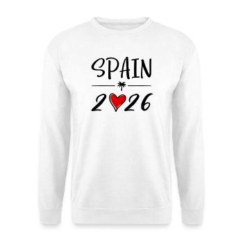 Spain 2026 - Unisex Pullover - Weiß - Vorne