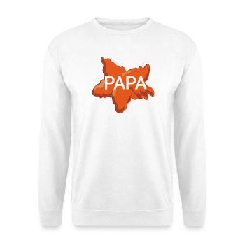 papa - Unisex Pullover - Weiß - Vorne