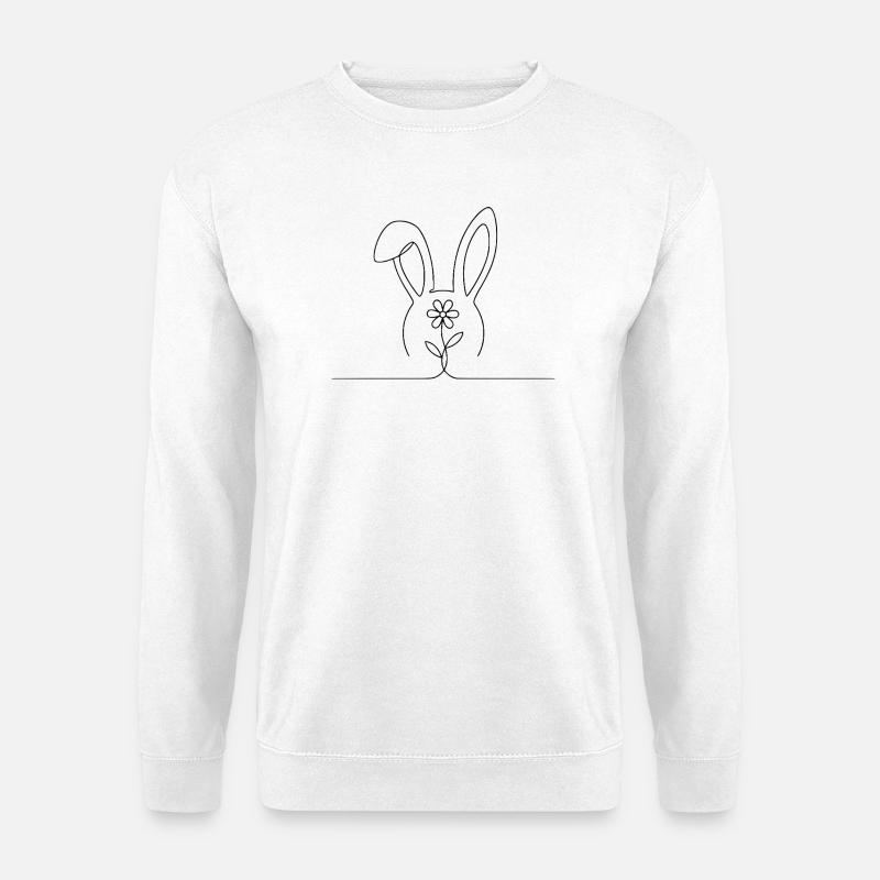 Hase - Unisex Pullover - Weiß