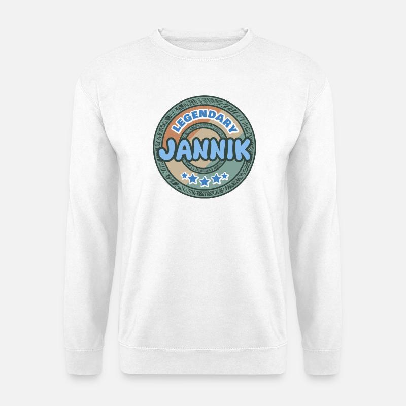 Spruch Jannik - Unisex Pullover - Weiß