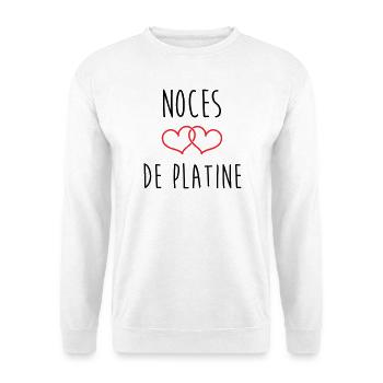 Platinum Wedding 70 Years - Unisex Sweatshirt - white - Front