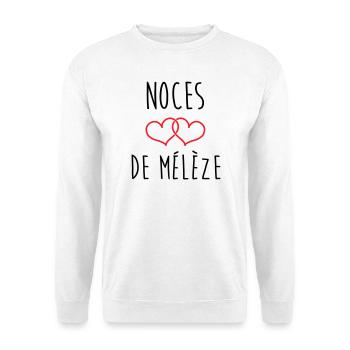 Larch Wedding 69 Jahre Ehe - Unisex Pullover - Weiß - Vorne