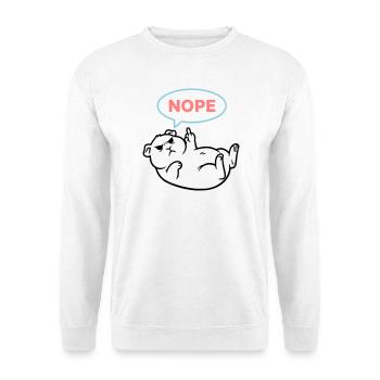 Guinea Pig Nope Colorful Outline - Unisex Sweatshirt - white - Front