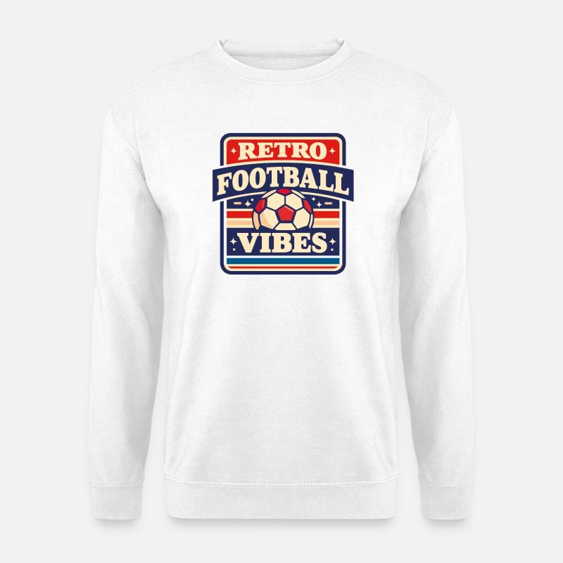 Retro_Football_Vibes - Unisex Pullover - Weiß