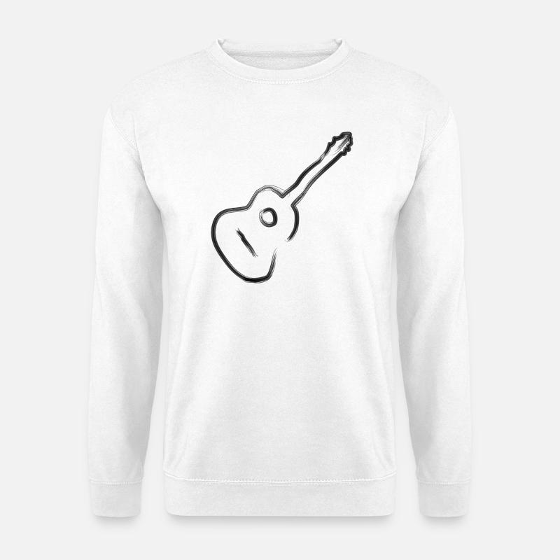 Gitarre Gitarrist Geschenk - Unisex Pullover - Weiß