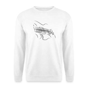 Gitarre Rockgitarre Festival - Unisex Pullover - Weiß - Vorne