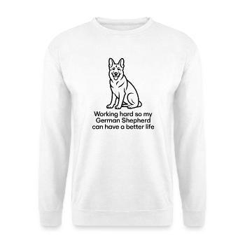 Mon berger allemand peut avoir une vie meilleure - Sweat-shirt Unisexe - blanc - Devant