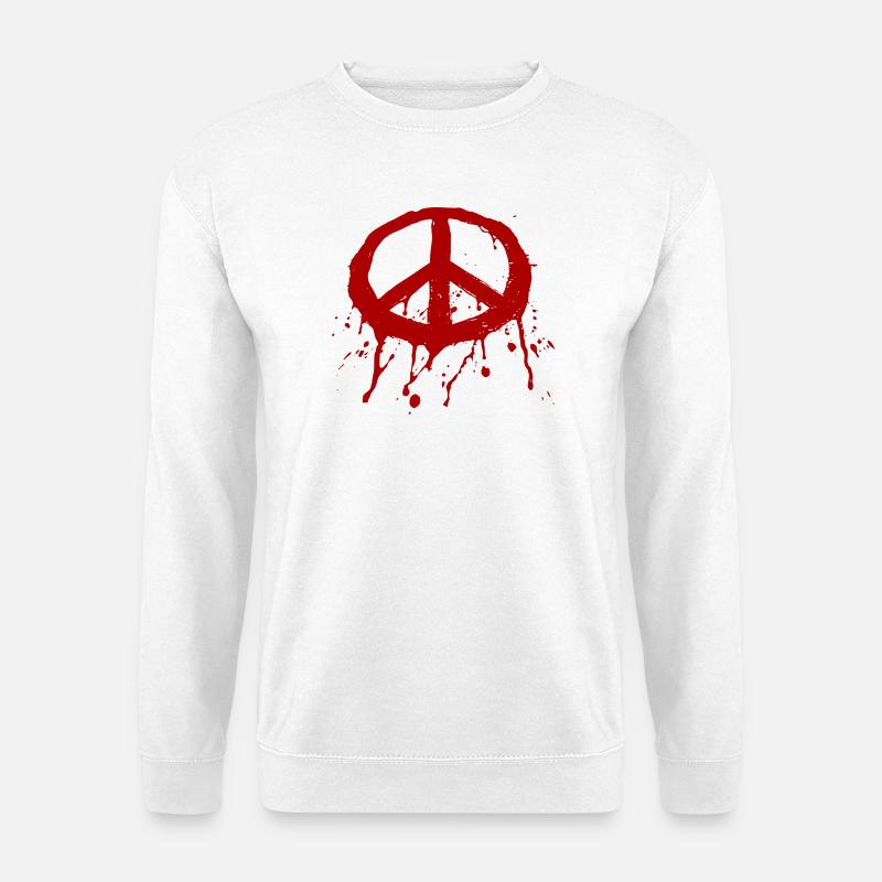 Paz Graffiti Roja - Unisex Pullover - Weiß