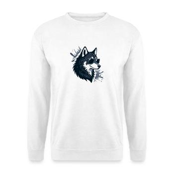 Wolf Sunglasses Splash - Unisex Sweatshirt - white - Front
