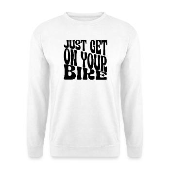 JUST YOUR BIKE - Unisex Pullover - Weiß - Vorne