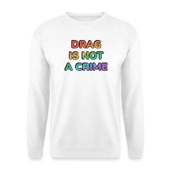 Le drag n’est pas un crime — Rainbow Glyphs - Sweat-shirt Unisexe - blanc - Devant