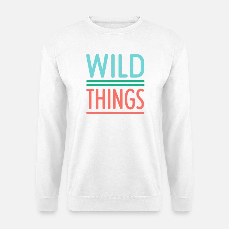 Wild Things Pastel Retro - Unisex Pullover - Weiß