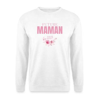 Floral Mom-to-be 2027 - Unisex Sweatshirt - white - Front