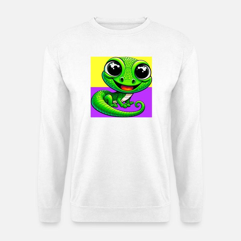 Gecko - Unisex Pullover - Weiß