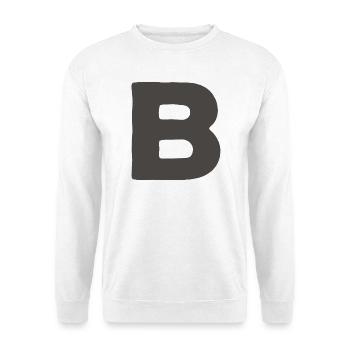 Minimal Letter A Bold Monogram Typography - Unisex Sweatshirt - white - Front