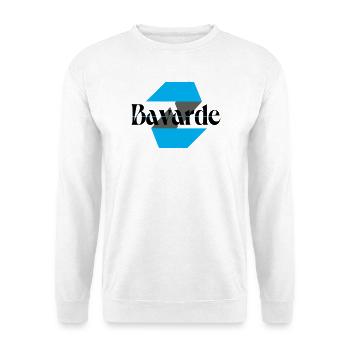 Logo bavarde - Sweat-shirt Unisexe - blanc - Devant