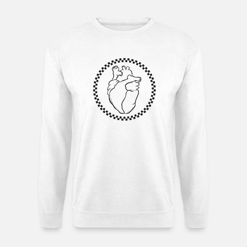 SKA.HEART - Unisex Pullover - Weiß