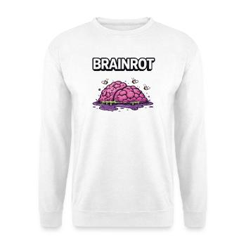 Brainrot Zombie Gehirn - Unisex Pullover - Weiß - Vorne