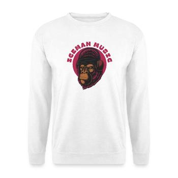 Darts Gorilla Beats Magenta - Unisex Sweatshirt - white - Front