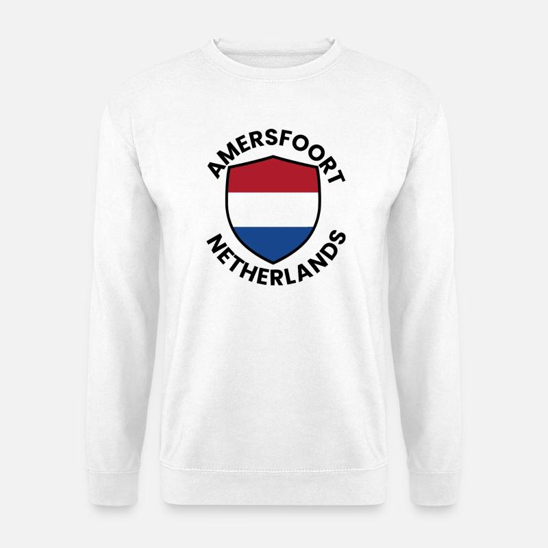 Amersfoort Shield Netherlands - Unisex Sweatshirt - white