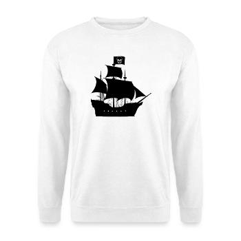 Pirate ship - Unisex Sweatshirt - white - Front