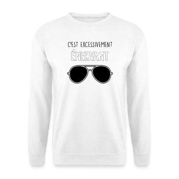 Dikkenek – "Es ist äußerst nervig" Aviator - Unisex Pullover - Weiß - Vorne