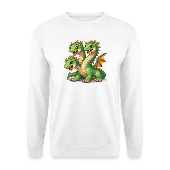 Three-Headed Dragon - Unisex Sweatshirt - white - Front