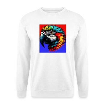 Papagei - Unisex Pullover - Weiß - Vorne