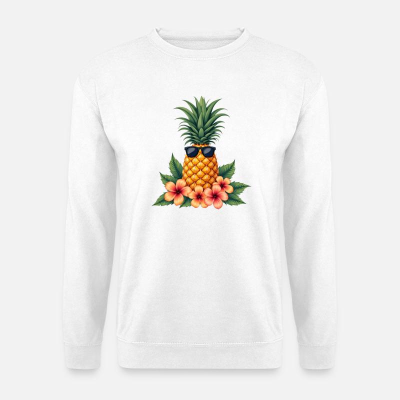 Ananas - Unisex Pullover - Weiß