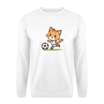 Kitten-Footballspieler Nr. 11 - Unisex Pullover - Weiß - Vorne