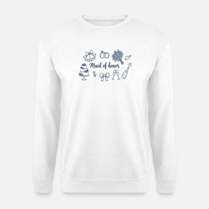 Hochzeit der Brautjungfern - Unisex Pullover - Weiß