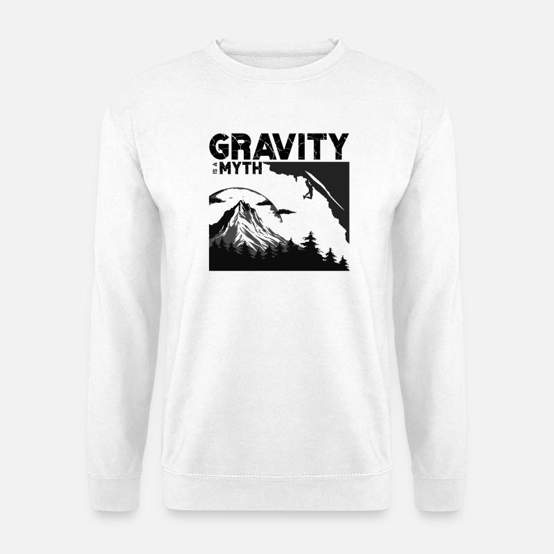 Gravity is a myth - Unisex Pullover - Weiß