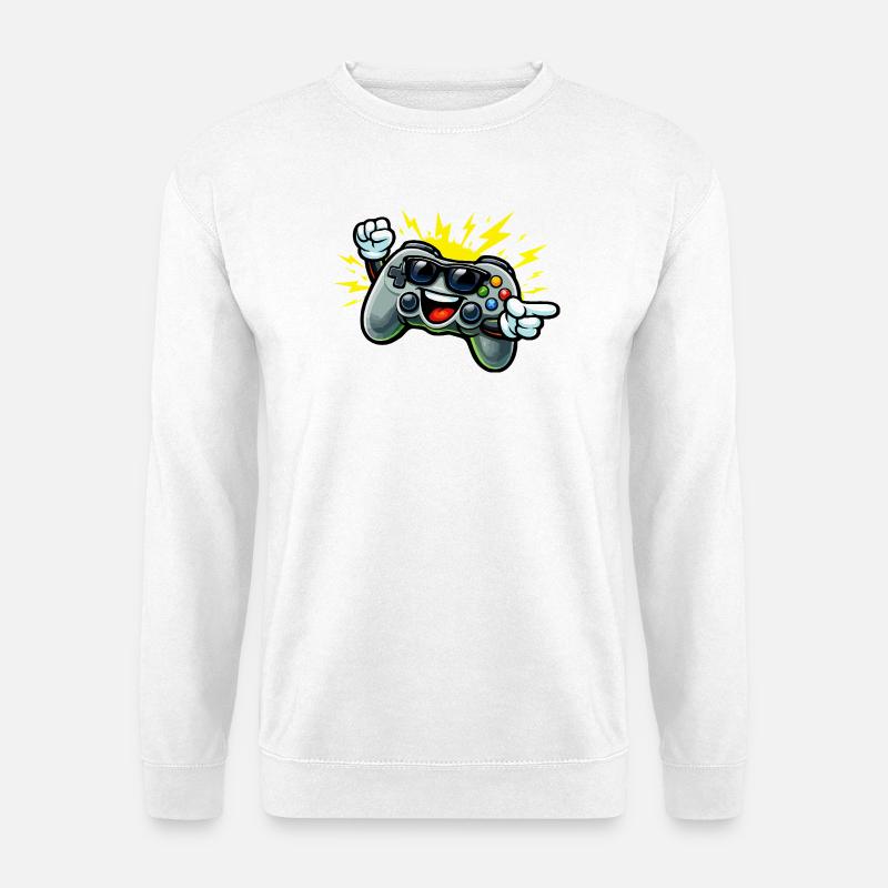 Retro Controller Fun - Unisex Sweatshirt - white