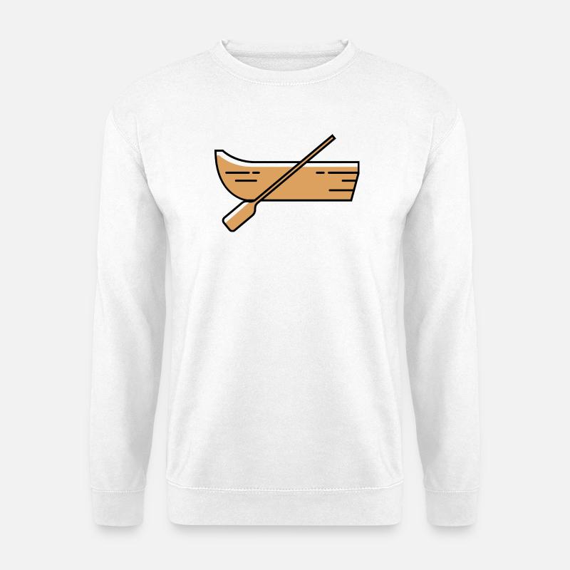 boot Symbol - Unisex Pullover - Weiß