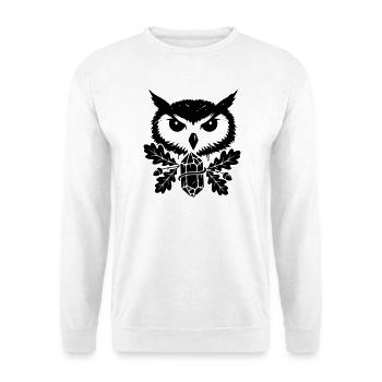 Fantasy Owl Crystal Tattoo - Unisex Sweatshirt - white - Front