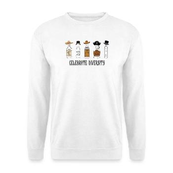 Celebrate Diversity – Funny Bar Humor Design - Unisex Sweatshirt - white - Front