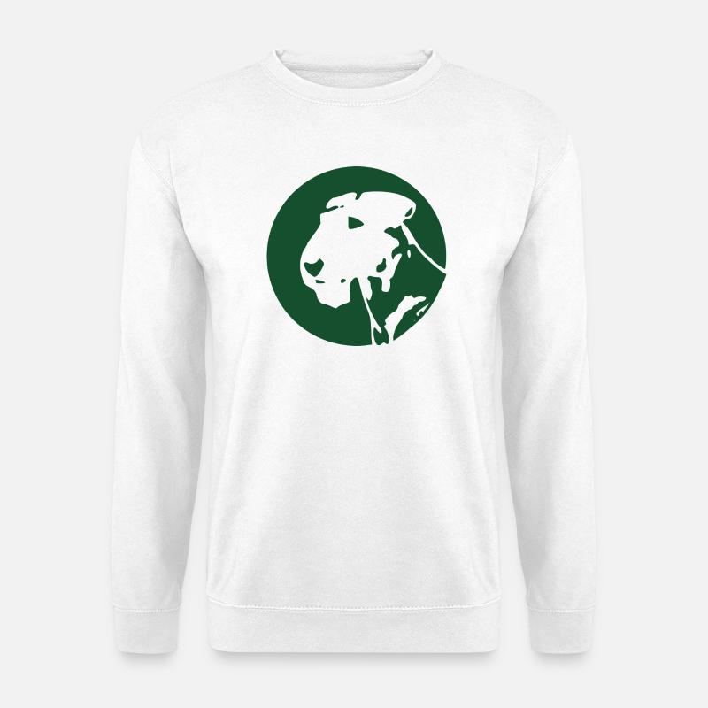 Die Welt des grünen Airedale - Unisex Pullover - Weiß
